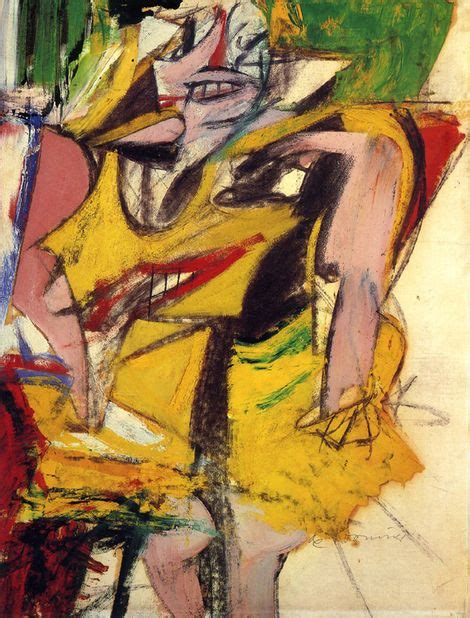 Willem De Kooning Woman 1953 Willem De Kooning Kunstenaar Schilderij