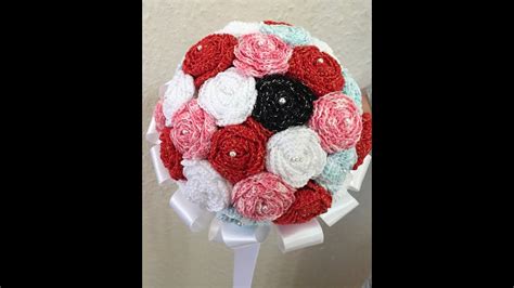 Tuto Bouquet De Roses Au Crochet Youtube