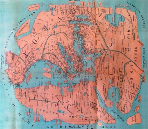 A Map Showing How The Ancient Romans Envisioned The World In 40 Ad