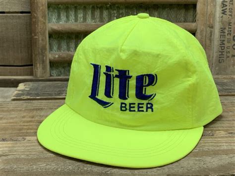 Miller Lite Beer Hat Vintage Snapback Warehouse