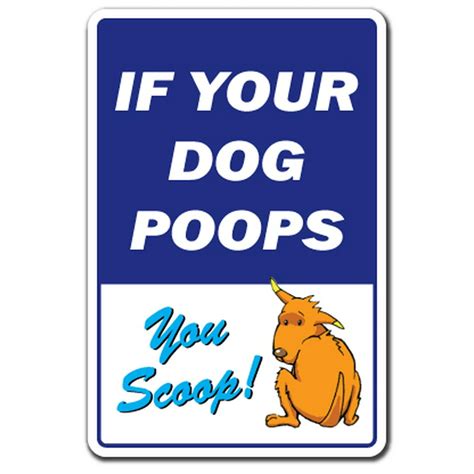 Dog Poops You Scoop Decal Dog Pet No Clean Up Pick Pick Up After Dog