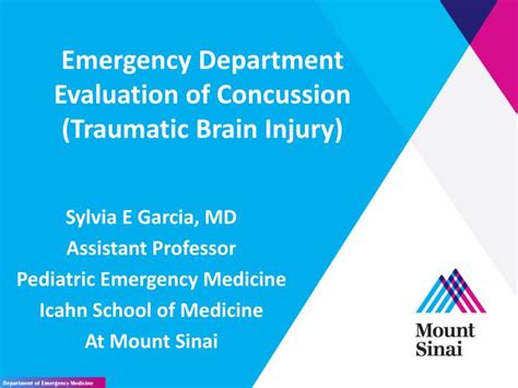 Ppt Emergency Department Evaluation Of Concussion