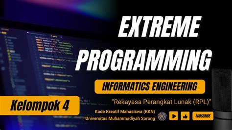 Extereme Programming Rekayasa Perangkat Lunak B KELOMPOK YouTube