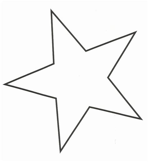 10 Inch Star Template Luxury Best Star Outline 1987 Clipartion Star