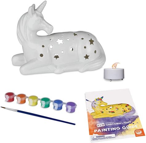 Paint Your Own Porcelain Unicorn Light Toy Sense