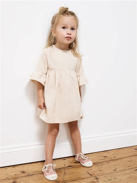 Simple Cream Girls Dress Zara Kids Fashion Girl Toddler Designer