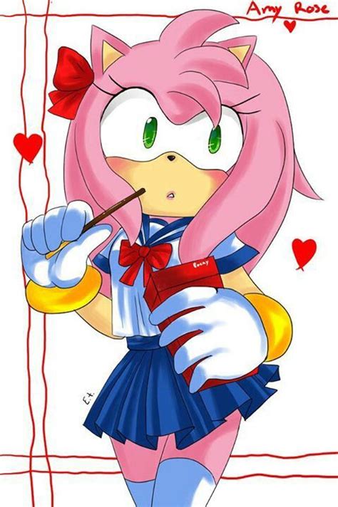Ami Rose Von Sonic Con Imágenes Sonic Y Amy Sonic The Hedgehog Sonic