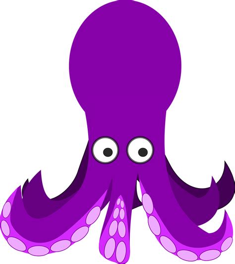 Download Cartoon Octopus Purple Royalty Free Vector Graphic Pixabay