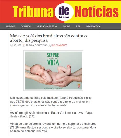 Tribuna de Notícias divulga pesquisa realizado pela Paraná Pesquisas