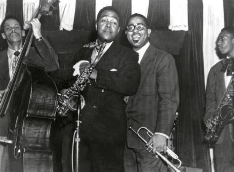 Tommy Potter Charlie Parker Dizzy Gillespie And John Coltrane Performing At Birdland New