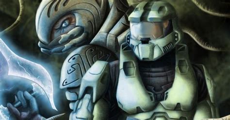 The Arbiter And Master Chief Vs The Flood Halo Pinterest Master