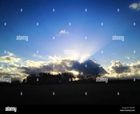 Dramatic Morning Sky Stock Photo Alamy