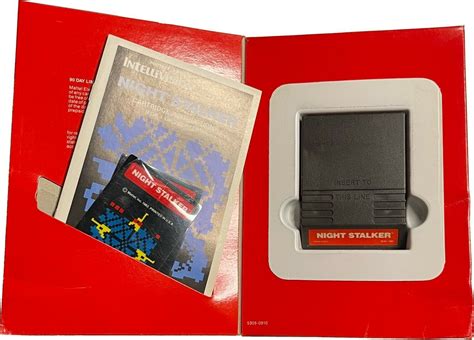 Mattel Intellivision Night Stalker Game With Box 1982 No 5305 On