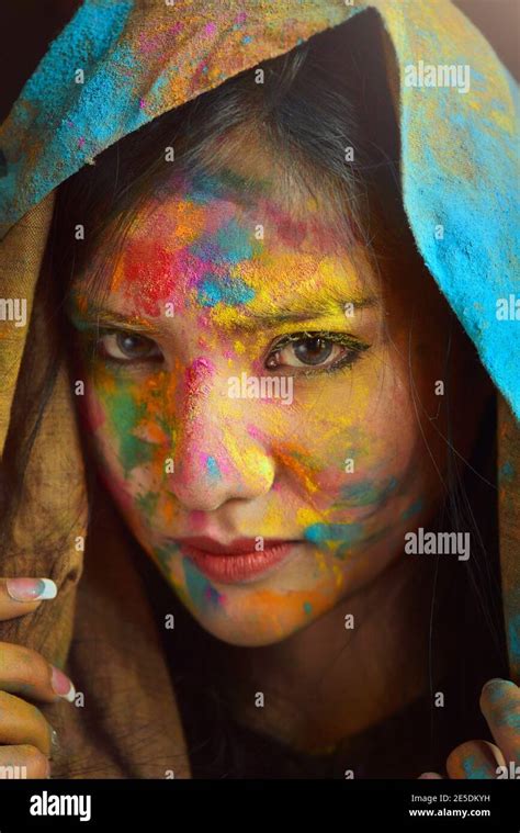 Holi Festival Portrait Hi Res Stock Photography And Images Alamy
