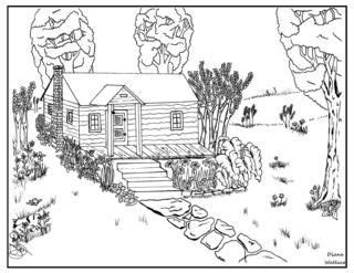 Click on each small picture to view full picture. Detailed Landscape Coloring Pages For Adults - Part 7