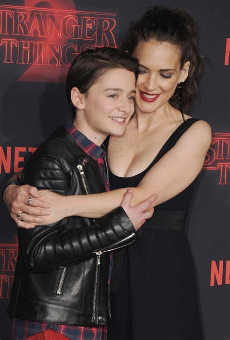 Stranger Things Season 2 Winona Ryder Flashes Almighty Cleavage At