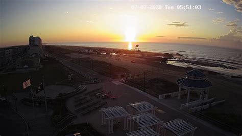 Time Lapse Of Sunrise Over Sea Isle City Beach And Promenade Sea Isle