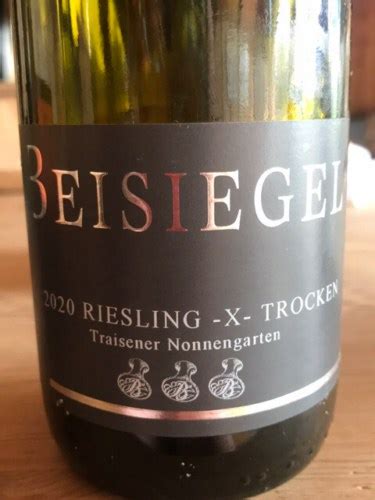 Beisiegel Traisener Nonnengarten Riesling X Trocken Vivino Us