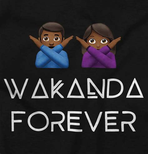 Wakanda Forever Emoji Funny Graphic Novelty Adult Sleeveless Crewneck T