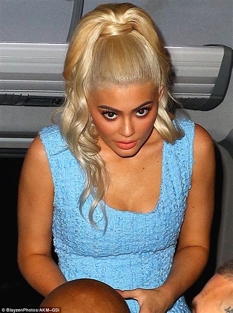 kylie jenner shows off her tiny waist after getting stuck in their apartment lift daily mail