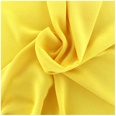 Embossed Crepe Fabric Linda Yellow X 10cm Ma Petite Mercerie