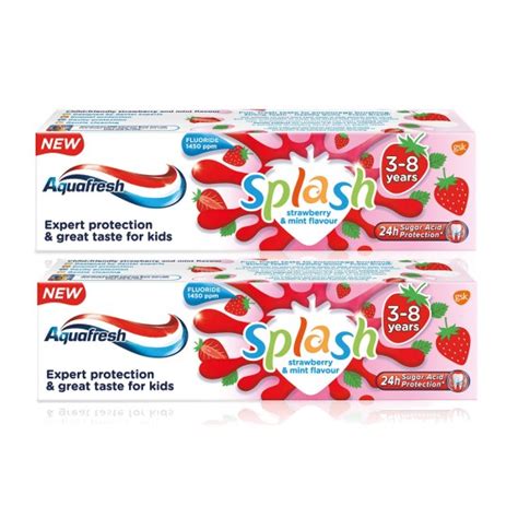 Colgate Aquafresh Splash Strawberry Kids Toothpaste 50ml Por