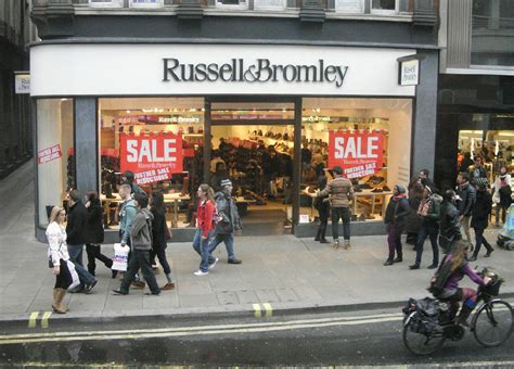 Russell And Bromley Shoe Shop On Londons Oxford Street Near Oxford Circus