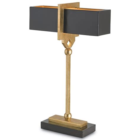 Grandview gallery 27 curvy modern metal table lamp set with tapered drum shades (set of 2). Hamilton Modern Classic Gold Key Black Table Lamp - 15.5 ...