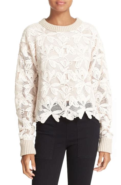 See By Chloé Lace Sweater Nordstrom