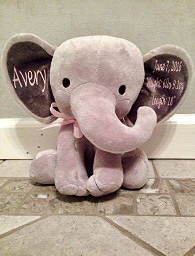 A deliciously refreshing treat, personalized lemonade favors also make a great baby shower favor. Personalized Decorative 9″ Stuffed Plush Grey Elephant ...