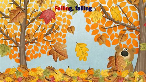 Autumn Fall Song For Children Karaoke Version Youtube