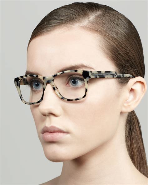 Lyst Stella Mccartney Oversized Square Frame Fashion Glasses Gray Tortoise In Gray