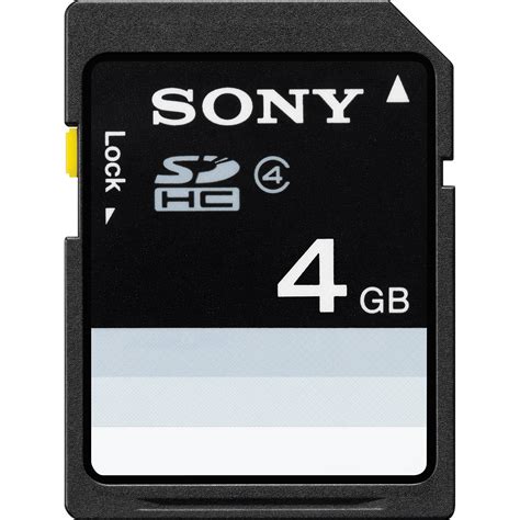 Sony 4gb Sdhc Memory Card Class 4 Sf4n4tq Bandh Photo Video