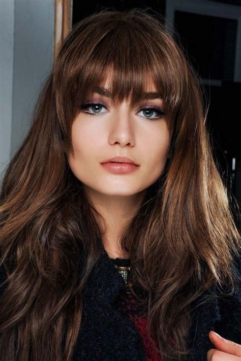 15 Best Long Hairstyles With Full Fringe