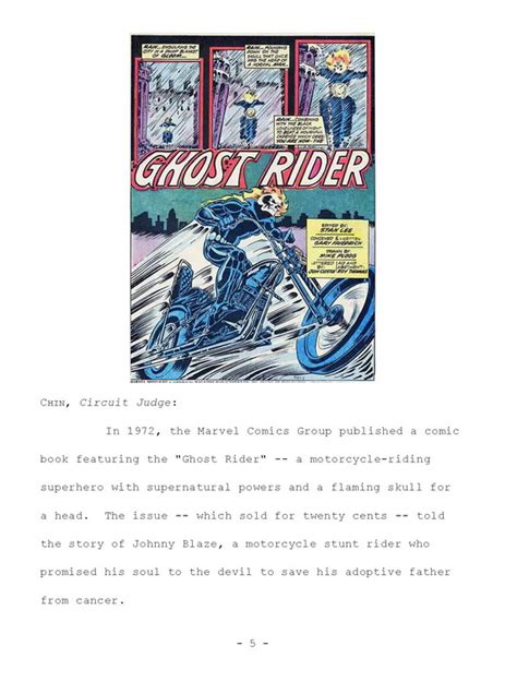Gary Friedrich Vs Marvel Round Ii Ghost Rider Lawsuit Reinstated