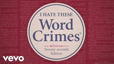 Weird Al Yankovic Word Crimes 2014