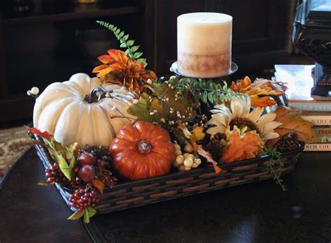 Halloween holiday table decorations ideas…here we are, just over weeks away from halloween, and it's time to start thinking about how to strive a little more in the decoration your party table in your house with special accessories for the occasion. Southern Seazons: Fall in a tray | Fall table centerpieces ...