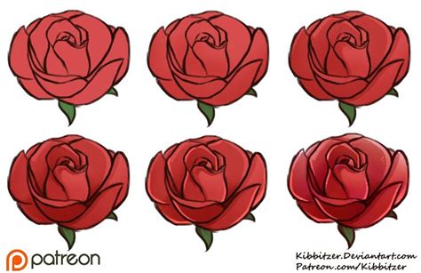 Kibbitzer Rose Colouring Techniques Art Movement