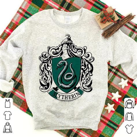Harry Potter Slytherin Crest Pullover Shirt Hoodie Sweater