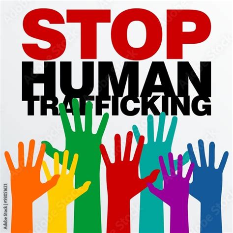 Human Trafficking Vector Template Stock Vector Adobe Stock