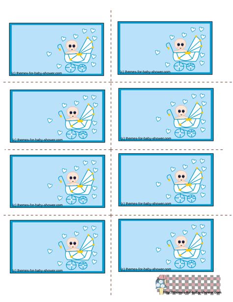 Printing these free baby shower games out on cardstock instead of printer paper or colored paper instead of white can completely change the look and style of the games. 9 Best Images of Boy Baby Shower Printable Labels - Free Printable Boy Baby Shower Tags, Boy ...
