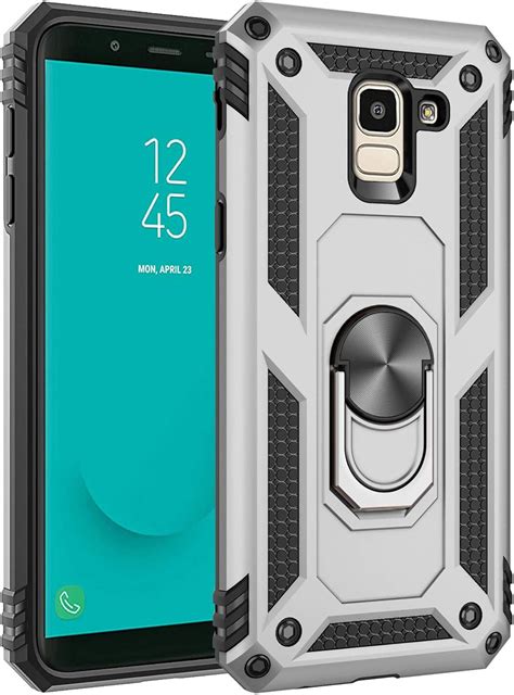 Compatible With Samsung Galaxy J6 2018 Case 360 Degree Rotating Ring