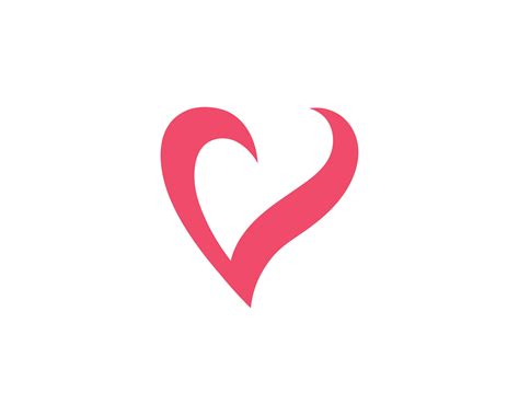 Love Heart Logo And Template 596157 Vector Art At Vecteezy