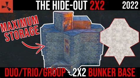 The Hide Out 2x2 Duotriogroup Bunker Base With Maximum Storage