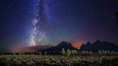 1920x1080 Sky Night Stars Milky Way Mountains Coolwallpapersme