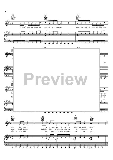 Invisible Sun Sheet Music By The Police For Piano Vocal Chords Sheet Music Now
