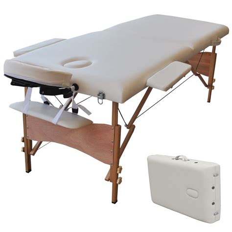 Massage Tables White 84 L Portable Facial Spa Bed Tattoo W Free Carry Case Buy Online In
