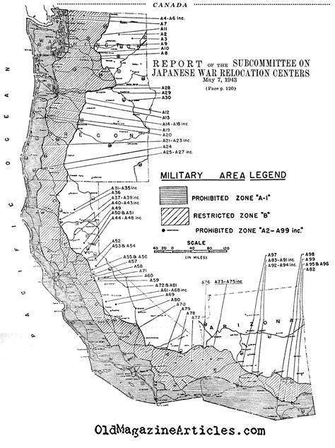 Us Dept Of War Divides California Into Military Zones 1942teachers