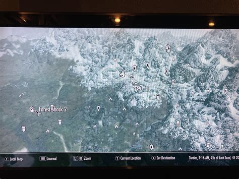 The Entire Map Of Beyond Skyrim Bruma Xbox One Including All Out Of