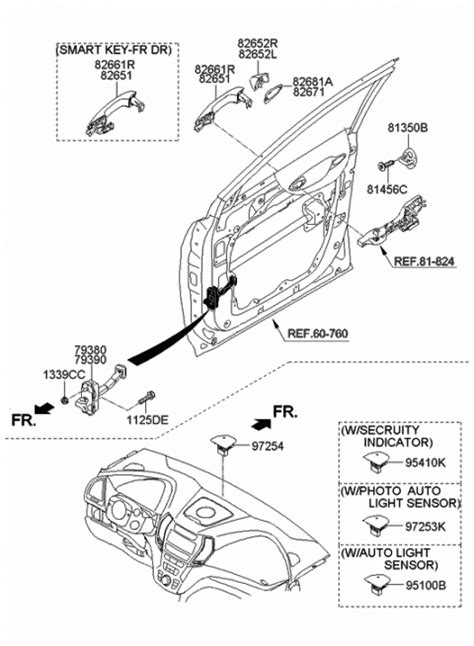 Front Door Locking 2013 Hyundai Santa Fe Sport